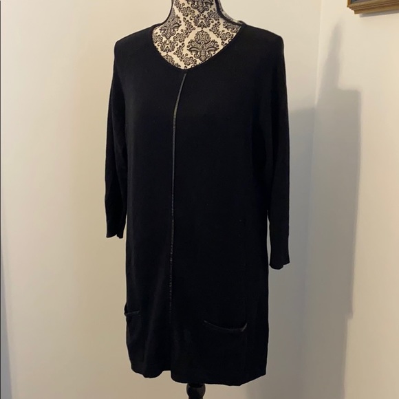 August Silk Beautiful black sweater dress/tunic - Picture 5 of 11